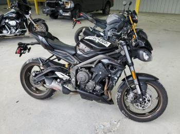  Salvage Triumph Motorcycle Street