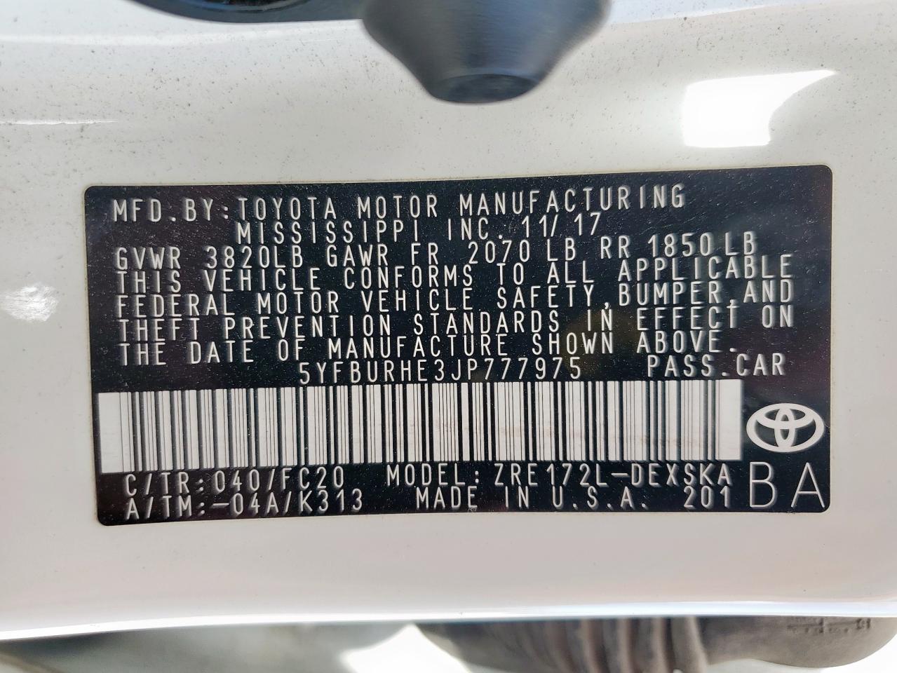 Toyota Corolla L Image 7