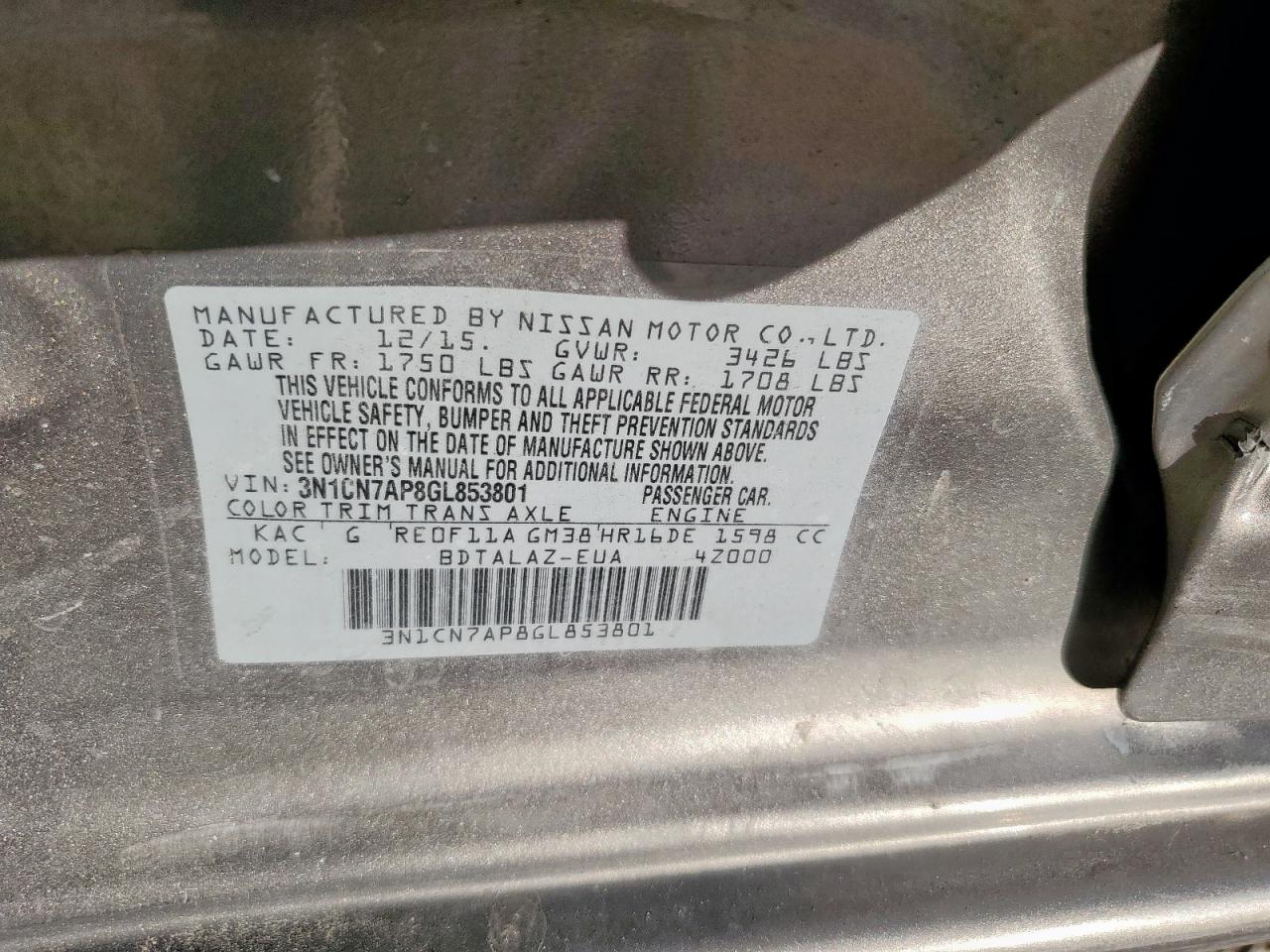 Nissan Versa S Image 10