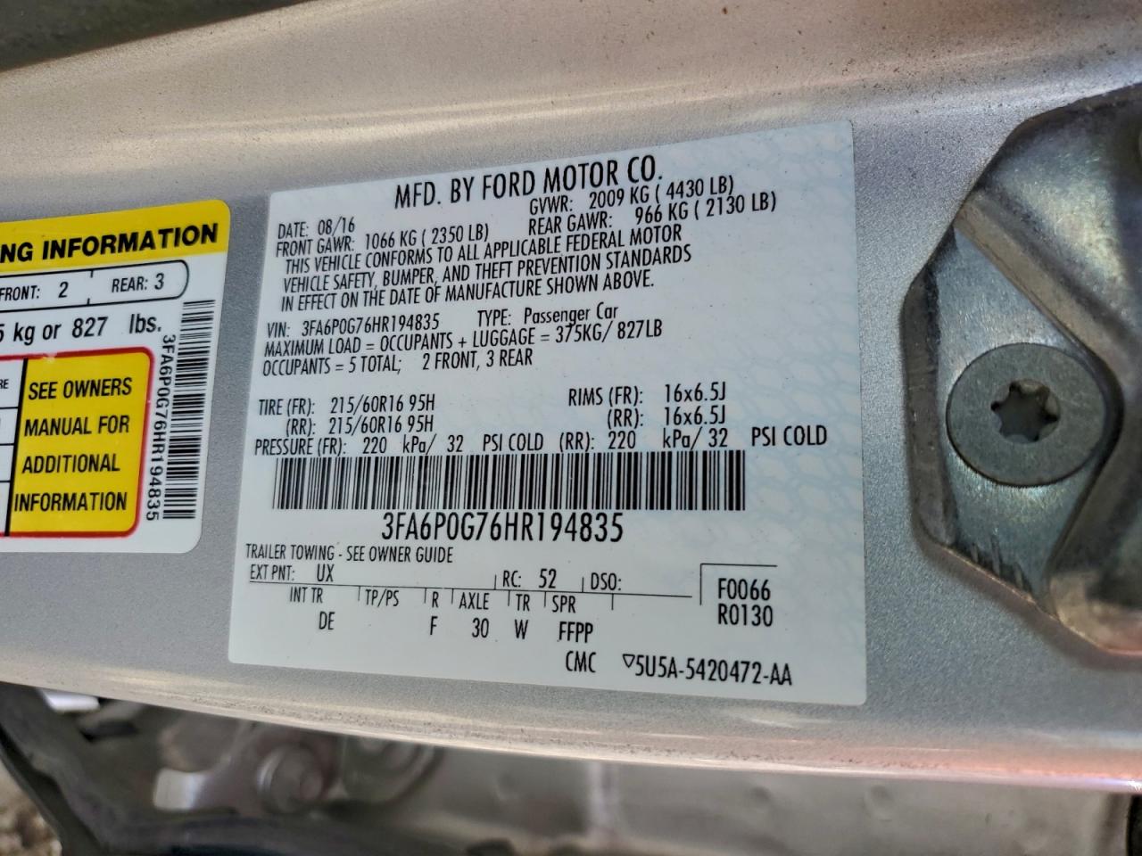 Ford Fusion S Image 9